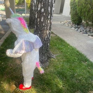Target unicorn onesie costume zip up